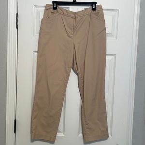 EUC Rafaella curvy straight leg khakis